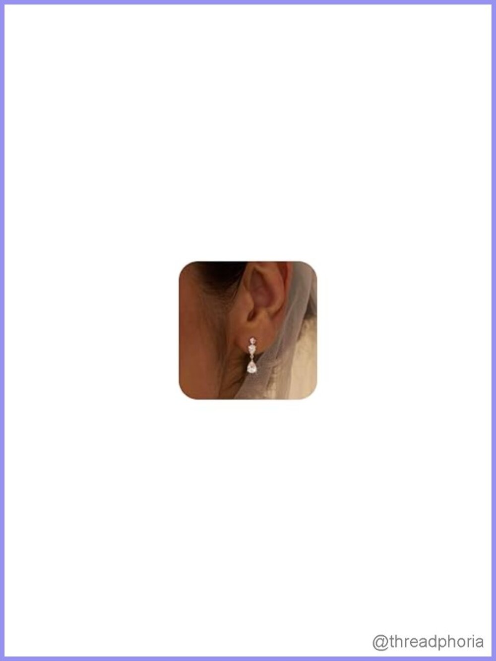 14k Gold Plated CZ Pearl Drop Dangle Earrings Studs